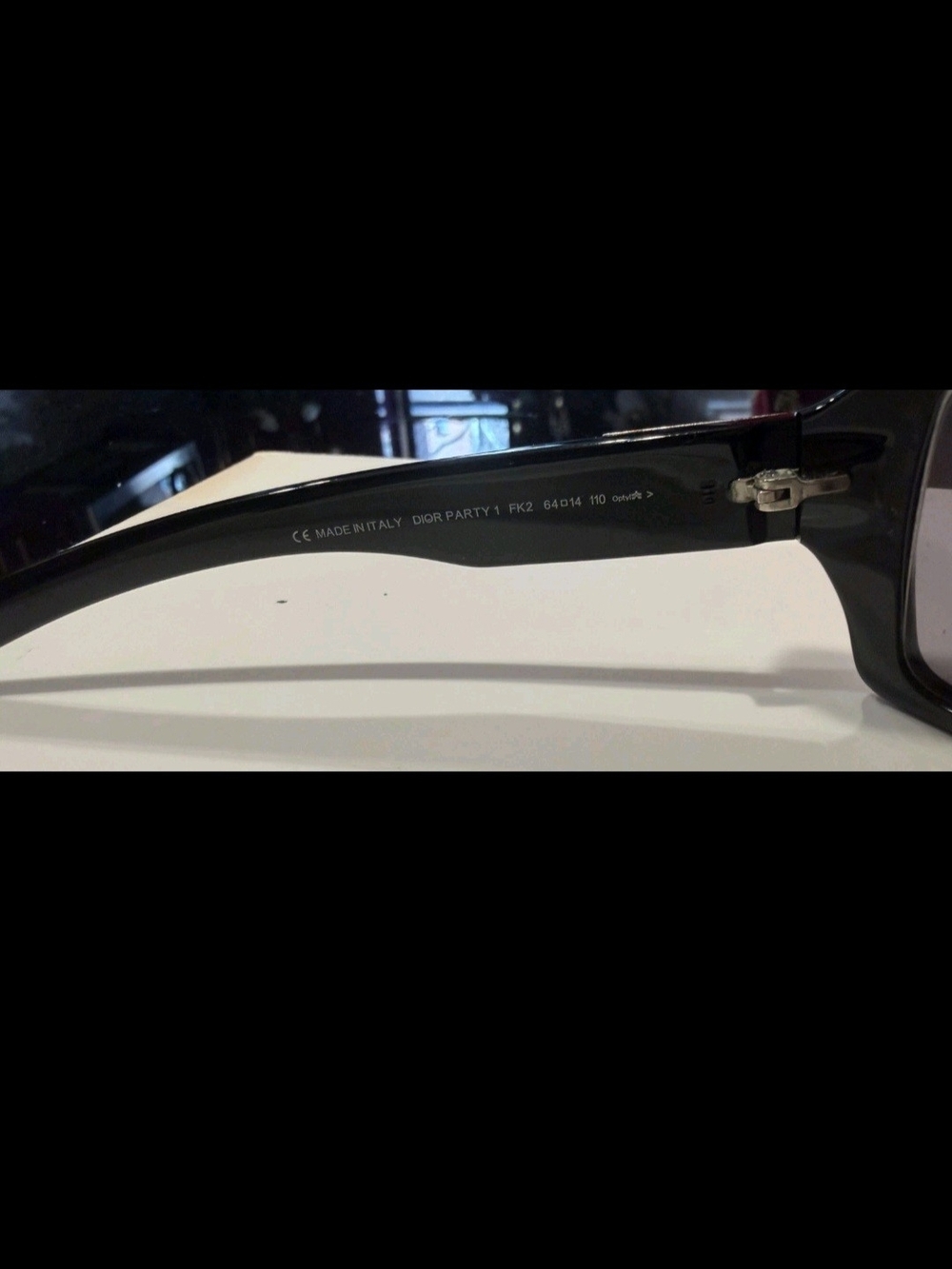 Dior Black Sunglasses with Gray Smoke Lenses - Picture 4 of 10